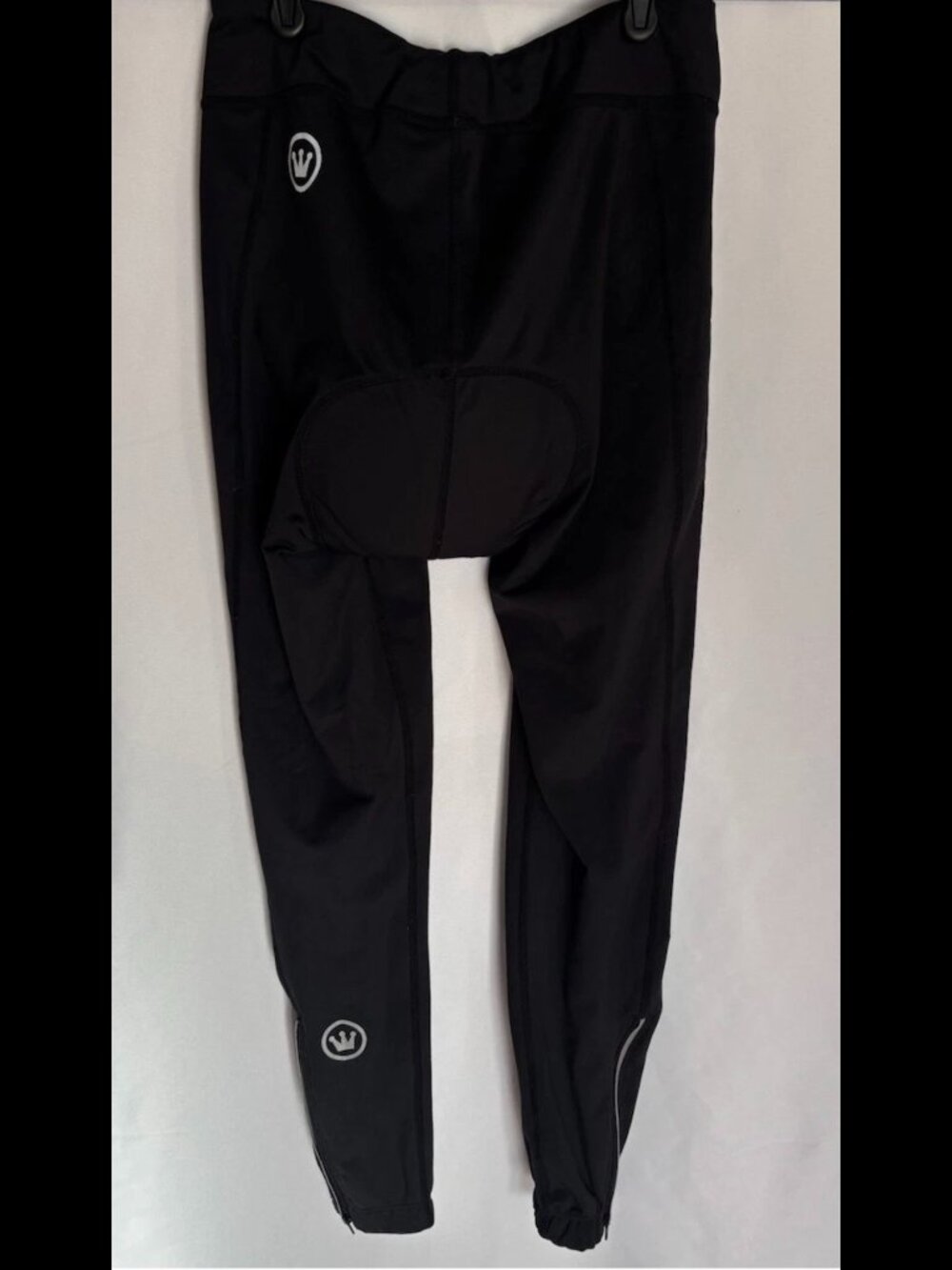 Canari Cycling Leggings Women Small Padded Bike Pants Ankle Length Zippers